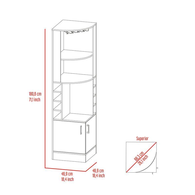 Syrah Corner Bar Cabinet - Classic Furniture Dubai UAE
