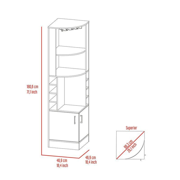 Syrah Corner Bar Cabinet - Classic Furniture Dubai UAE