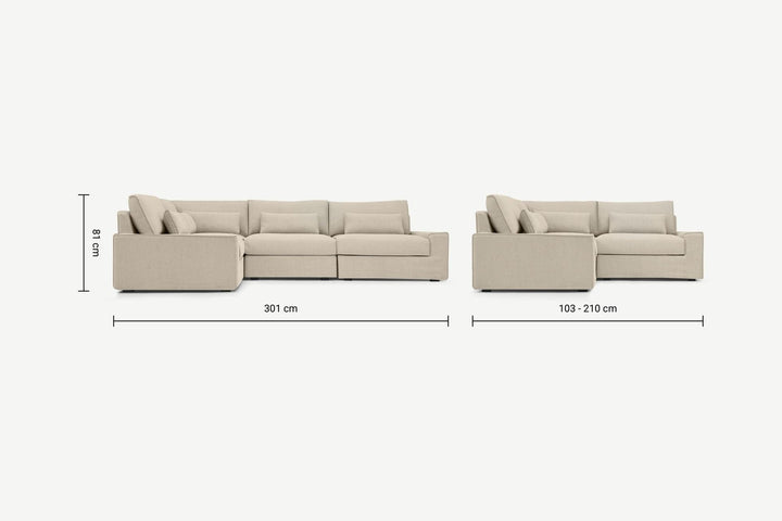 Trent Sectional Sofa - Classic Furniture Dubai UAE