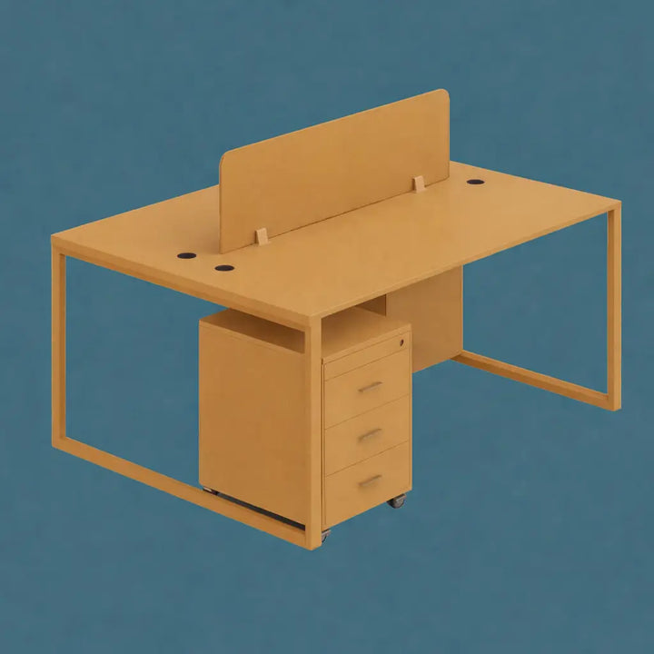 Workstation for 2 persons, Model: PYRAMID-2, Face to Face