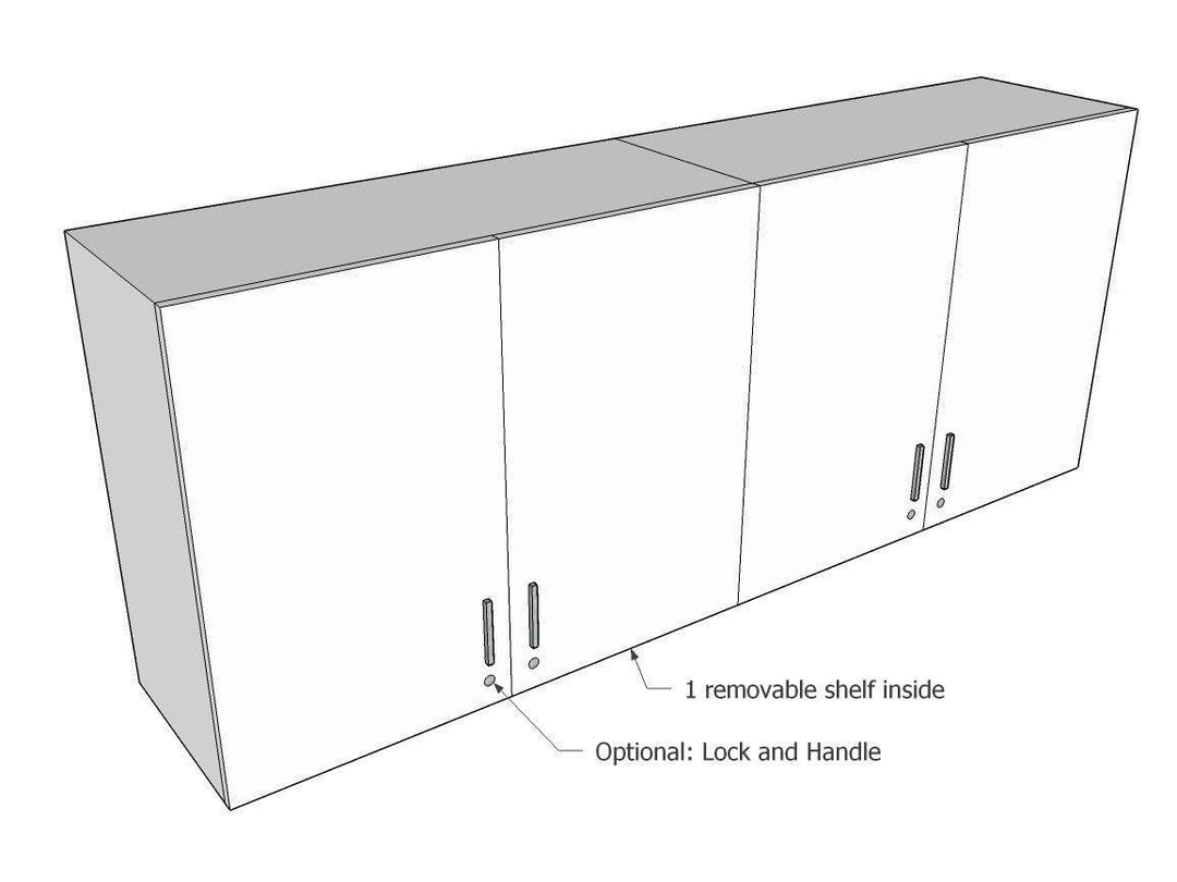 Wall mounted Cabinet: 4 Door - Classic Furniture Dubai UAE