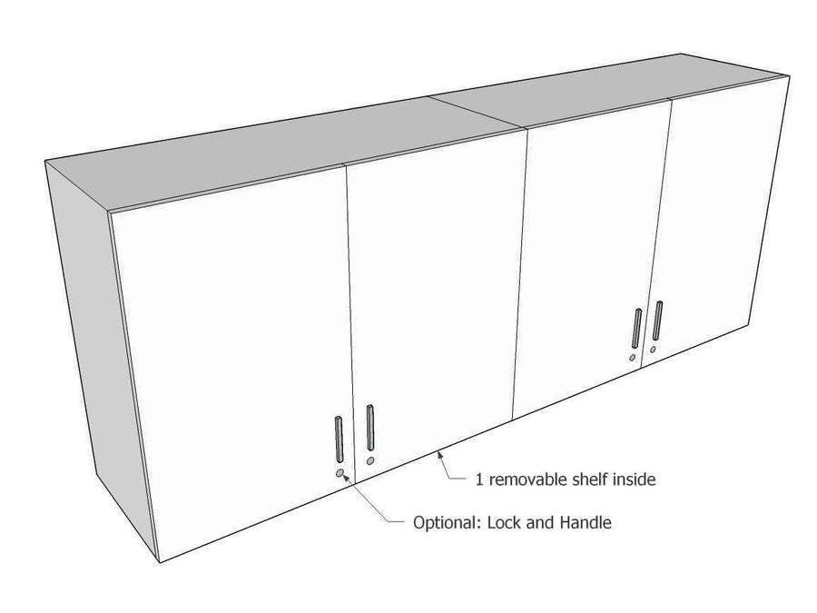 Wall mounted Cabinet: 4 Door - Classic Furniture Dubai UAE