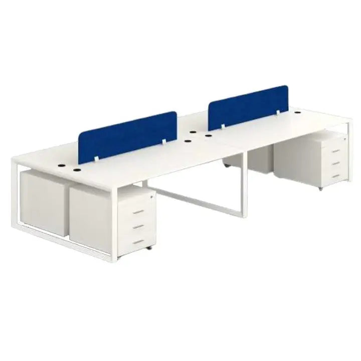 Workstation for 4 persons, Model: PYRAMID-4, Face to Face