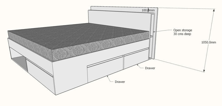 York Bed, Custom Made - Classic Furniture Dubai UAE